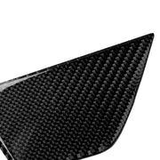2 pezzi bandiera tedesca auto in fibra di carbonio con guida a destra pannello di regolazione del sedile adesivo decorativo per Mercedes-Benz W204 2007-2013, Right Drive Seat Adjustment (A)