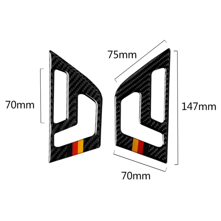 Adesivo pannello regolazione sedile Mercedes W204 fibra carbonio