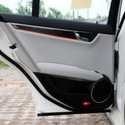 Adesivo decorativo per pannello interno rosso della porta interna in fibra di carbonio da 4 pezzi per Mercedes-Benz W204 2007-2013, Red Inner Door Panel