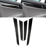 Adesivo decorativo per pannello interno della porta interna in fibra di carbonio da 4 pezzi per Mercedes-Benz W204 2007-2013, Inner Door Panel