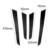 Adesivo decorativo per pannello interno della porta interna in fibra di carbonio da 4 pezzi per Mercedes-Benz W204 2007-2013, Inner Door Panel