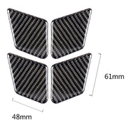 4 pezzi adesivo decorativo pannello polso maniglia interna in fibra di carbonio tinta unita per auto per Mercedes-Benz Classe C 2007-2013 / Classe E 2009-2016, Door Inner Handle Wrist (German Flag)