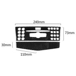 Adesivo decorativo per pannello console centrale in fibra di carbonio per auto per Mercedes-Benz W204 Classe C 2007-2010, Center Console (A)