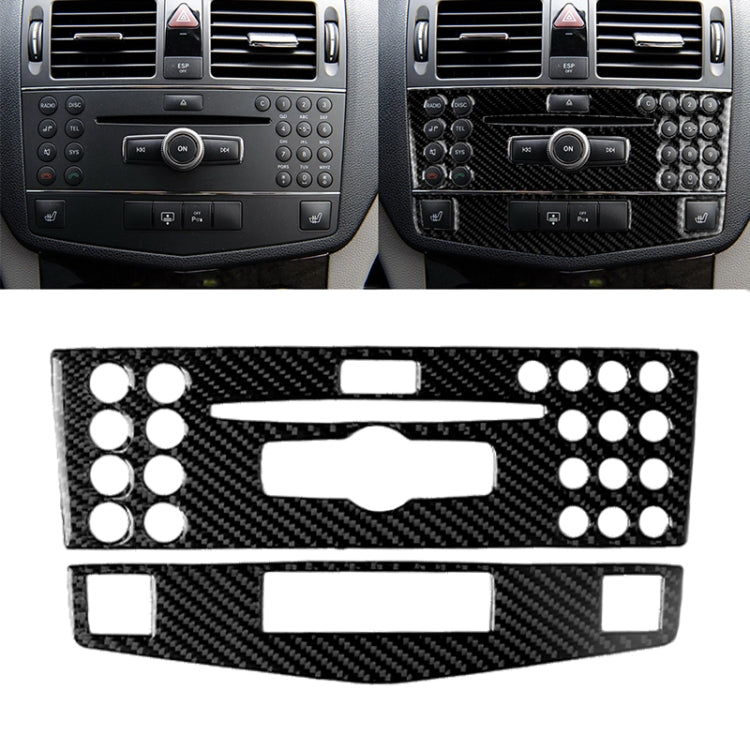 Adesivo decorativo fibra di carbonio per Mercedes W204 Classe C