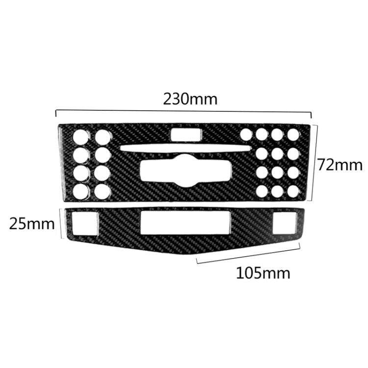 Adesivo decorativo fibra di carbonio per Mercedes W204 Classe C