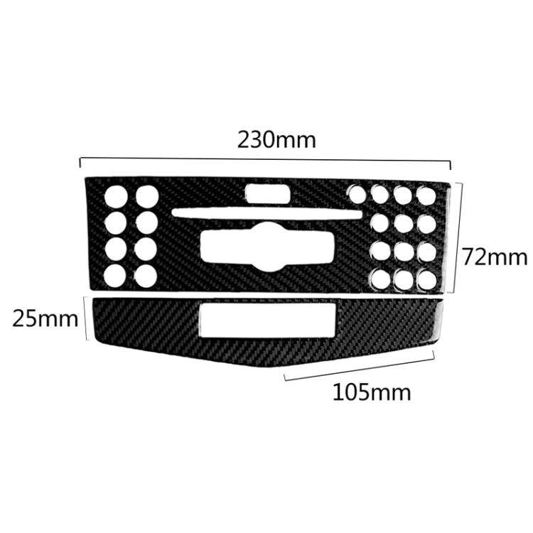Adesivo decorativo fibra di carbonio per Mercedes-Benz W204