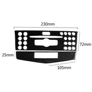 Adesivo decorativo per pannello console centrale in fibra di carbonio per auto per Mercedes-Benz W204 Classe C 2007-2010, Center Console (C)