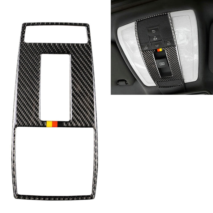 Auto Bandiera Tedesca In Fibra di Carbonio Lampada Da Lettura Cornice Adesivo Decorativo per Mercedes-Benz W204 2007-2013/W212 2010-2012, Reading Lamp Frame (German Flag)