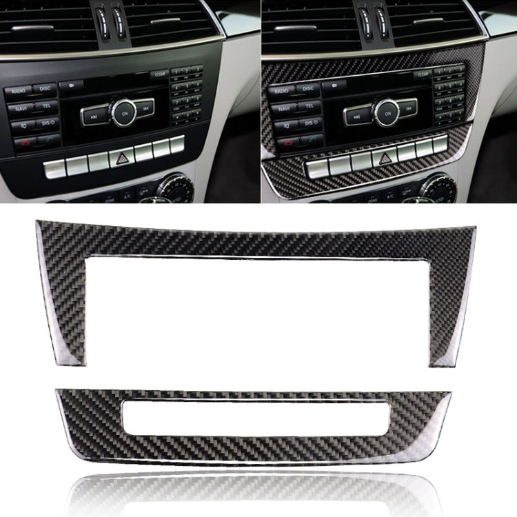 Adesivo decorativo in fibra di carbonio per Mercedes-Benz W204