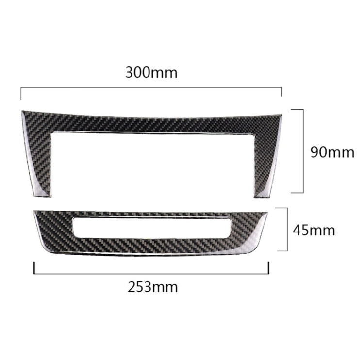 Adesivo decorativo in fibra di carbonio per Mercedes-Benz W204