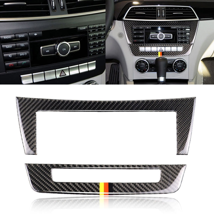 Adesivo decorativo in fibra di carbonio per Mercedes-Benz W204