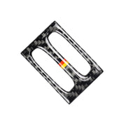 Adesivo decorativo per pannello di uscita aria intermedia in fibra di carbonio con bandiera tedesca per auto per Mercedes-Benz W204 2011-2013, Intermediate Air Outlet (German Flag)