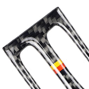 Adesivo decorativo per pannello di uscita aria intermedia in fibra di carbonio con bandiera tedesca per auto per Mercedes-Benz W204 2011-2013, Intermediate Air Outlet (German Flag)