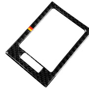 Anello di uscita aria in fibra di carbonio con bandiera tedesca per auto + uscita aria intermedia + adesivo decorativo pannello uscita aria laterale per Mercedes-Benz W204 207-2010, Air Outlet (German Flag)