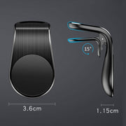 Staffa di supporto per telefono cellulare con presa d'aria magnetica in metallo per auto, Air Outlet Mobile Phone Holder