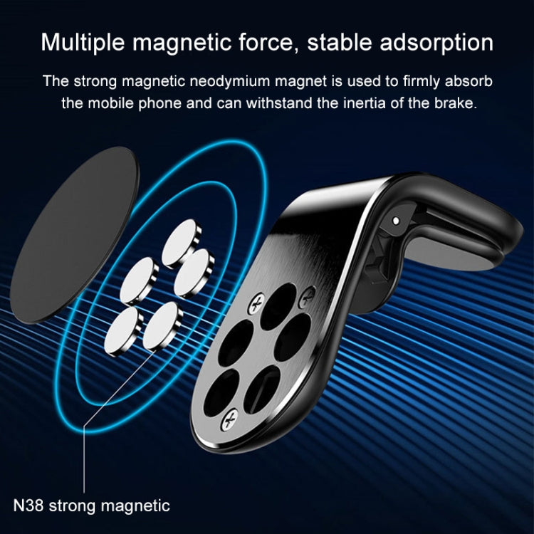 Staffa magnetica in metallo per telefono auto 3-7 pollici