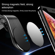 Staffa di supporto per telefono cellulare con presa d'aria magnetica in metallo per auto, Air Outlet Mobile Phone Holder