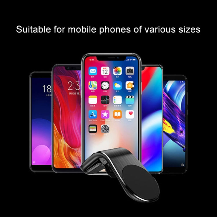Staffa magnetica in metallo per telefono auto 3-7 pollici