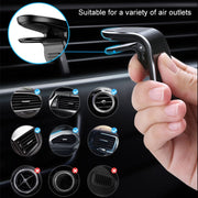 Staffa di supporto per telefono cellulare con presa d'aria magnetica in metallo per auto, Air Outlet Mobile Phone Holder