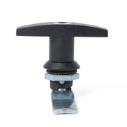 2 pezzi di serratura a forma di T nera con maniglia a paletta e chiavi per cassetta degli attrezzi, per rimorchio/yacht/camion, 2 PCS Black T Shape Handle