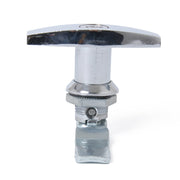 Maniglia a forma di T Chiusura a paletta per porta e chiavi Serratura per cassetta degli attrezzi per rimorchio/yacht/camion, T Shape Handle (Silver)
