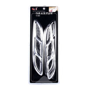 2PCS V-623 JDM Stile Plastica Decorativa Flusso D'aria di Aspirazione Turbo Cofano Cofano Coperchio di Sfiato Laterale Con Bastone Autoadesivo, V-623