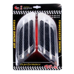 2 pezzi griglia laterale cofano auto in plastica ABS