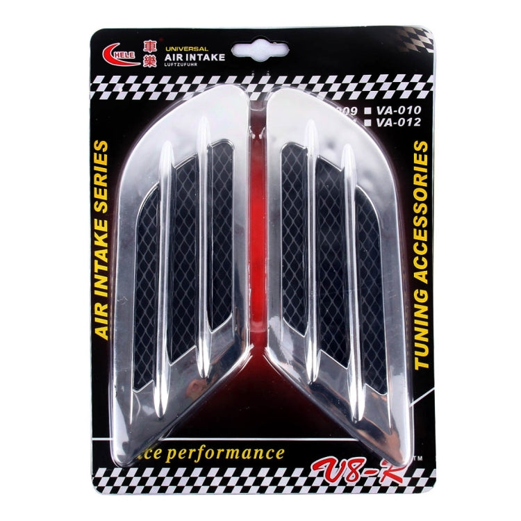 2 pezzi griglia laterale cofano auto in plastica ABS