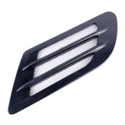 2 pezzi in stile euro decorativo in metallo per aspirazione del flusso d'aria, cofano turbo, copertura della griglia di sfiato laterale con adesivo autoadesivo