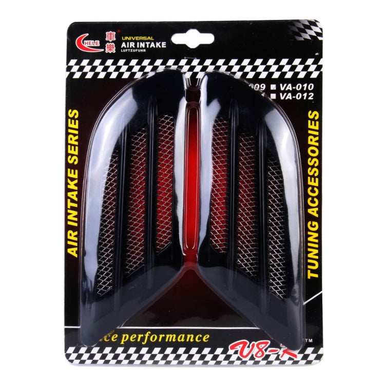 2 pezzi griglia laterale cofano auto stile europeo
