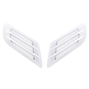 2 pezzi in stile euro decorativo in metallo per aspirazione del flusso d'aria, cofano turbo, copertura della griglia di sfiato laterale con adesivo autoadesivo