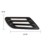 2 pezzi griglia laterale cofano auto stile europeo
