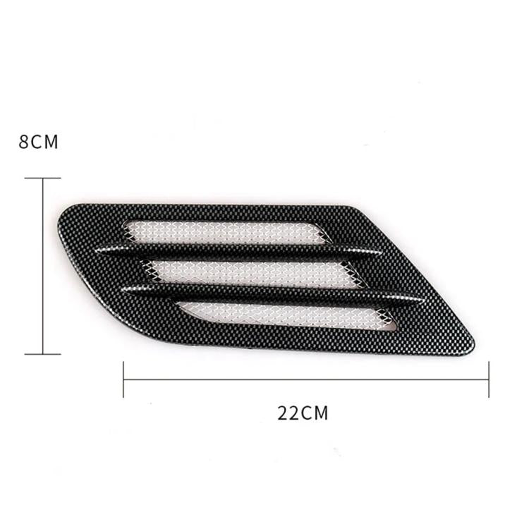 2 pezzi griglia laterale cofano auto stile europeo