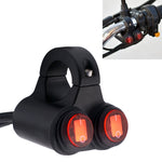Interruttore doppio flash impermeabile 12V per fari moto