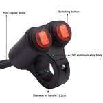 Interruttore doppio flash impermeabile 12V per fari moto