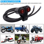 Interruttore doppio flash impermeabile 12V per fari moto