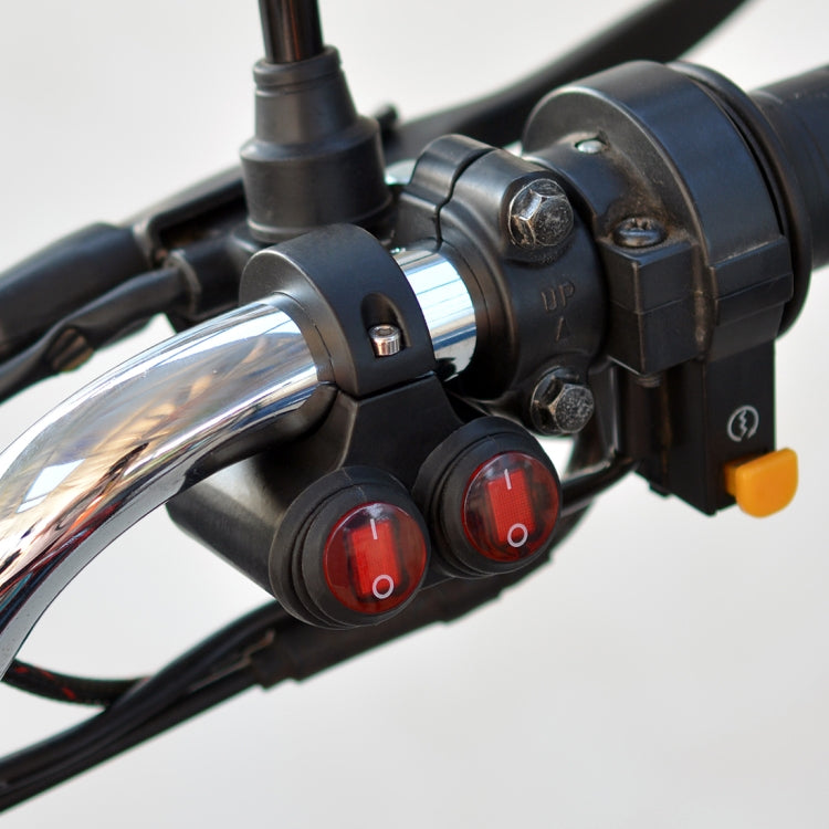Interruttore doppio flash impermeabile 12V per fari moto