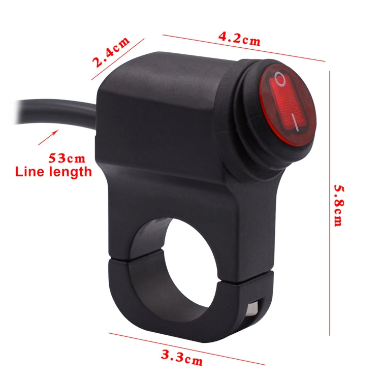 Interruttore flash singolo in lega di alluminio 12V per moto
