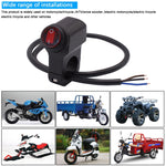 Interruttore flash singolo in lega di alluminio 12V per moto
