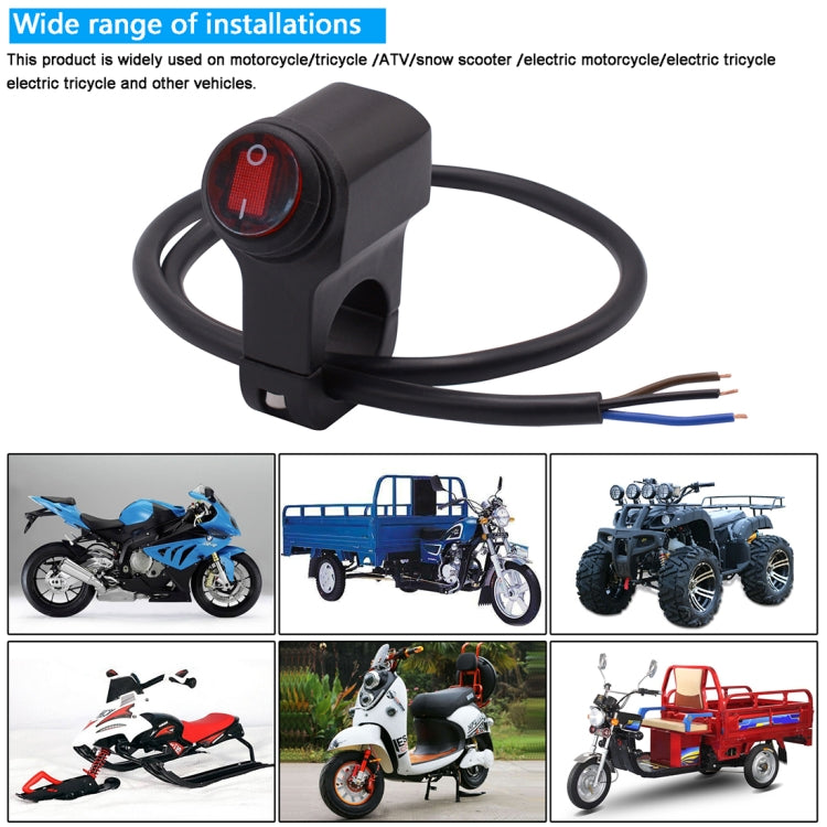 Interruttore flash singolo in lega di alluminio 12V per moto