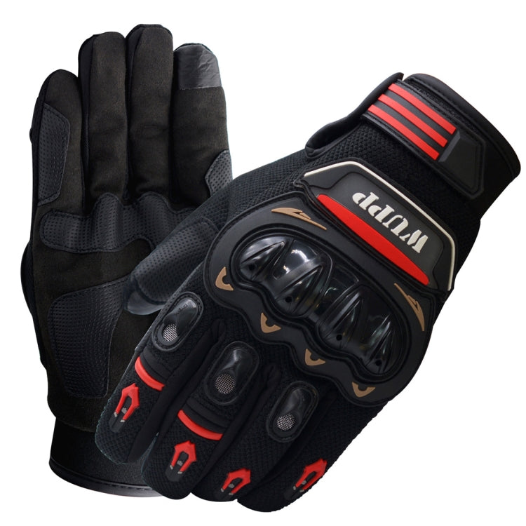WUPP Guanti da moto Touch Screen Impermeabili Traspiranti Indossabili Antiscivolo Guanti protettivi estivi invernali a dita intere, Taglia: XL, Size: XL
