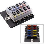 Kit portafusibili con scatola e indicatore LED per veicoli