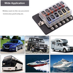 Kit portafusibili con LED e terminale a vite 32V 100A