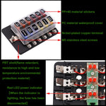 Kit portafusibili con LED e terminale a vite 32V 100A