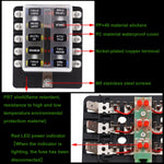 Kit portafusibili con terminale a vite e indicatore LED