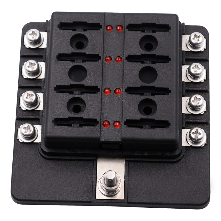 Kit portafusibili 1 in 8 uscite con LED indicatore
