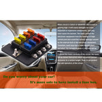 Kit portafusibili 1 in 8 uscite con LED indicatore
