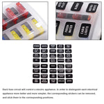 Kit portafusibili a 6 vie con terminali a vite e LED