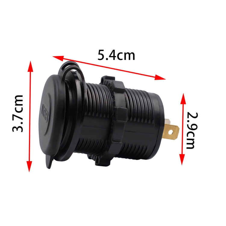 Caricabatteria auto doppio USB 5V 4.2A impermeabile IP66