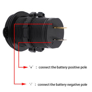Caricabatteria universale per auto Presa di alimentazione a 2 porte Caricatore doppio USB 5V 4.2A IP66 con apertura, 4.2A with Aperture (Red Light)